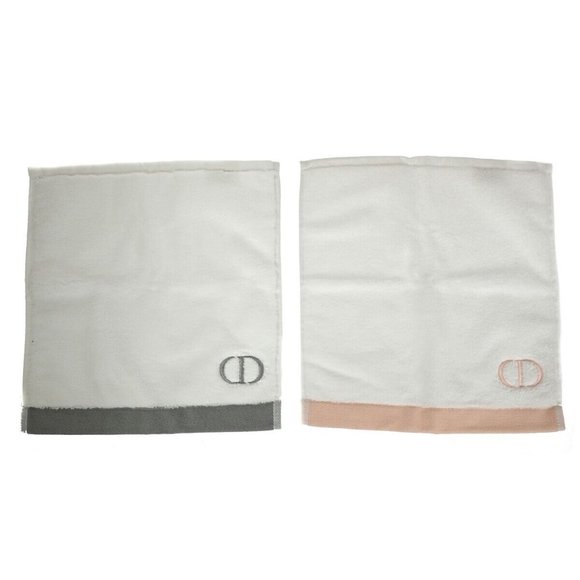 CHRISTIAN DIOR BEAUTY CD Logo Cosmetic Pouch Towel Set Canvas Cotton 02GA833 - Picture 3 of 12